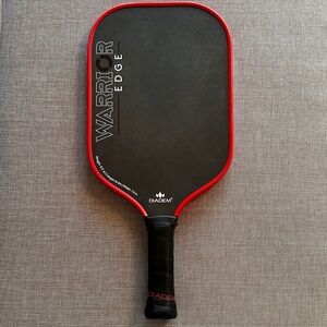 Diadem Warrior Edge Pickleball Paddle - Black and Red